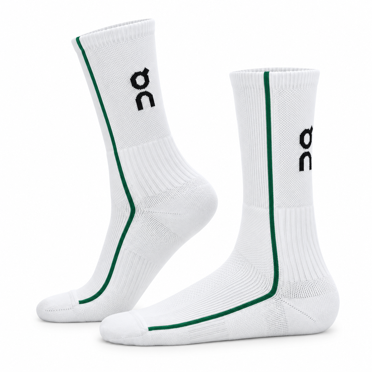 Meia On Brazil Logo Sock High Branco e Verde - 03 Pares 36 a 38